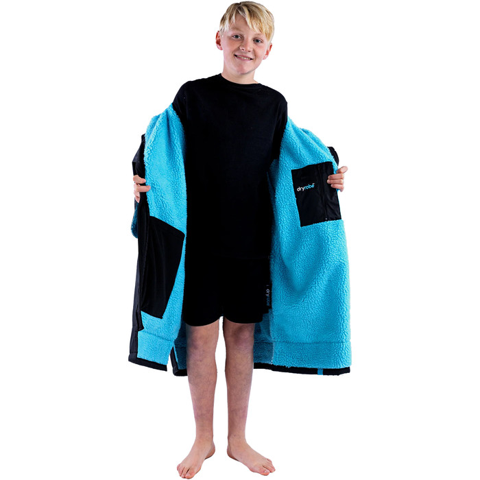 2024 Dryrobe Advance Junior Kurzarmwechsel Robe V3 V3KSS - Black / Blue